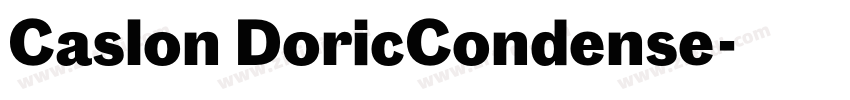 Caslon DoricCondense字体转换